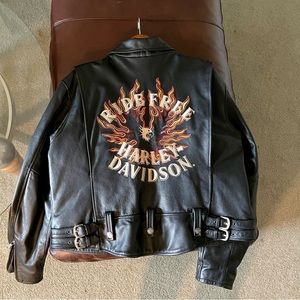 Woman’s Leather Harley Davidson Jacket